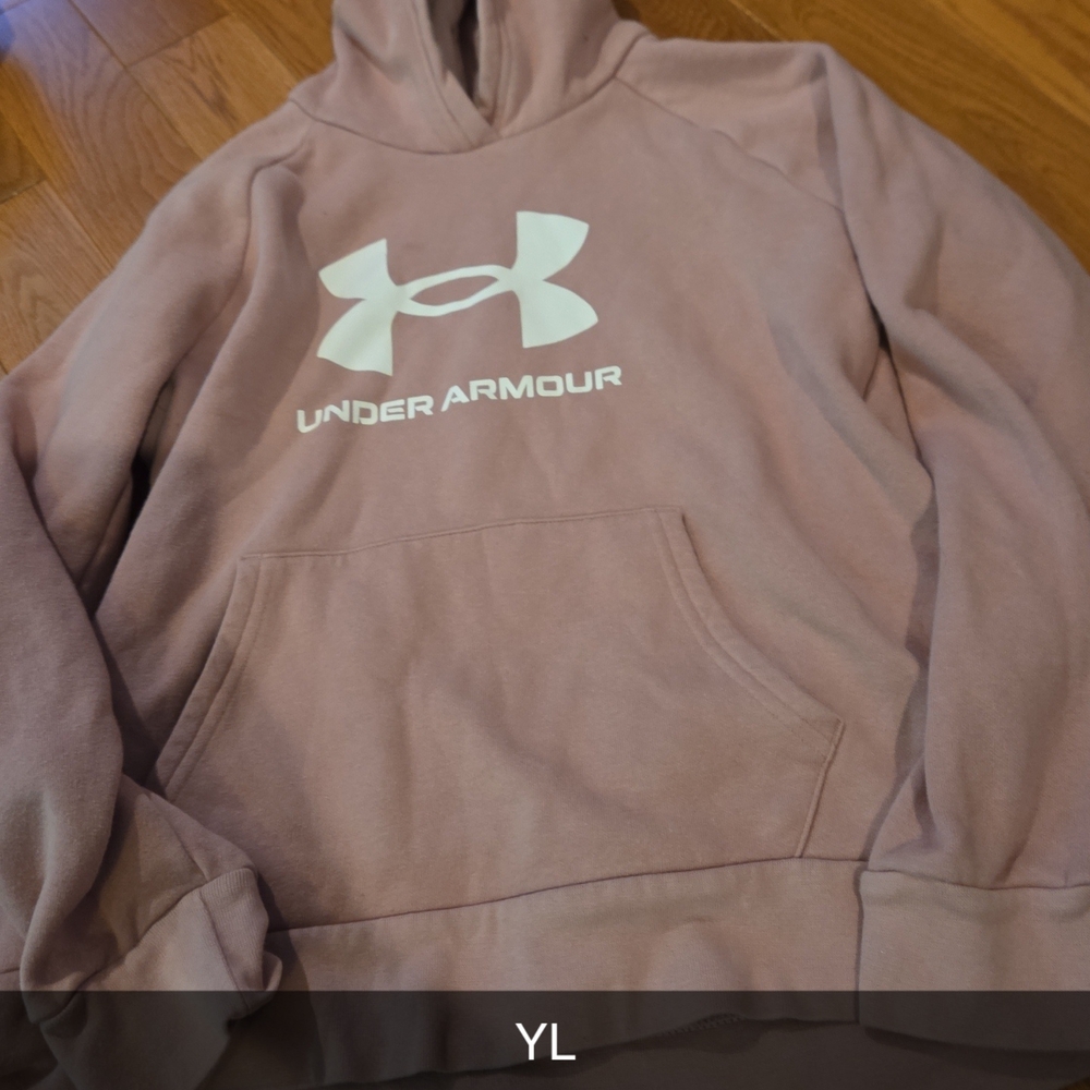 Under Armour Mauve Hoodie with Logo